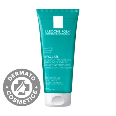 Gel de curatare micro-exfoliant fata si corp ten gras cu tendinta acneica Effaclar, 400ml, La Roche-Posay
