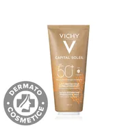 Lapte pentru protectie solara SPF 50+ pentru fata si corp conceput sustenabil Capital Soleil, 200ml, Vichy