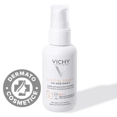 Fluid apos anti-fotoimbatranire cu SPF50+ Capital Soleil UV-AGE DAILY, 40ml, Vichy