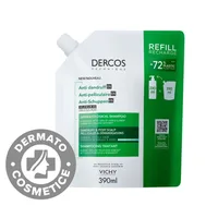 Rezerva Eco Sampon anti-matreata pentru par normal si gras Dercos, 390ml, Vichy