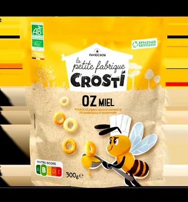 Ineluse expandate bio cu miere pentru copii, 300g, Crosti