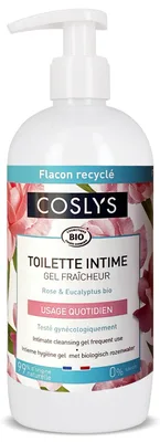 Gel intim bio utilizare frecventa cu trandafir si eucalipt, 500ml, Coslys