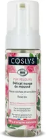 Spuma bio de curatare fara sapun pentru ten uscat si sensibil cu trandafiri, 150ml, Coslys