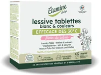 Tablete bio pentru rufe albe si colorate cu parfum de flori de bumbac, 30 bucati, Etamine