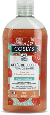 Gel de dus bio calmant cu Capsuni si Rosii, 1000ml, Coslys