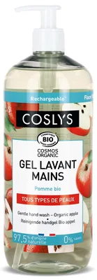 Gel bio pentru spalare pe maini fara sapun cu extract de mere, 300ml, Coslys