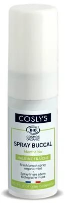 Spray de gura bio pentru respiratie proaspata indelungata cu menta, 15ml, Coslys