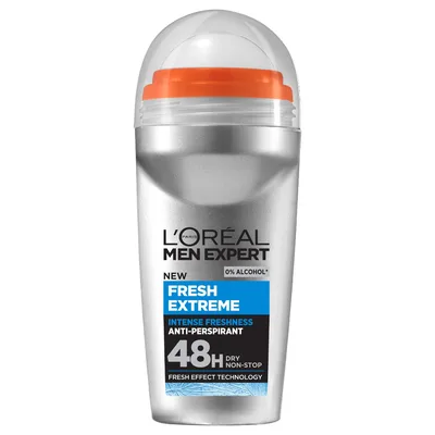 Antiperspirant roll-on Fresh Extreme, 50ml, L'oreal Men Expert