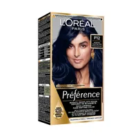 Vopsea de par permanenta cu amoniac Preference P12 Seoul Blue Black Pearl, 174ml, L'Oreal Paris