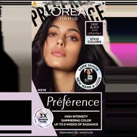 Vopsea de par permanenta cu amoniac Preference Vivid Colours 2.013 Deep Black, 204ml, L'Oreal Paris