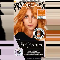Vopsea de par permanenta cu amoniac Preference Vivid Colours 7.432 Copper, 204ml, L'Oreal Paris