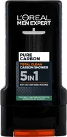 Gel de dus 5 in 1 pentru barbati Pure Carbon, 300ml, L'Oreal Men Expert