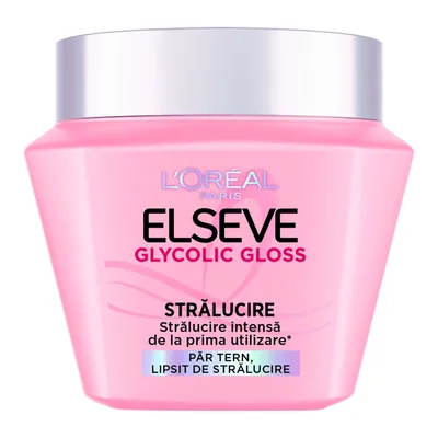 Masca de par pentru stralucirea parului Glycolic Gloss, 300ml, Elseve