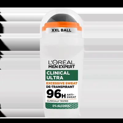 Antiperspirant roll-on fara alcool Derma Control, 50ml, L'oreal Men Expert