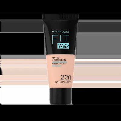 Fond de ten Matte & Poreless 220 Natural Beige Fit Me, 30ml, Maybelline