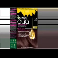 Vopsea de par permanenta fara amoniac 4.15 Iced Chocolate Olia, 174ml, Garnier