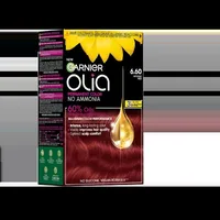 Vopsea de par permanenta fara amoniac 6.60 Intense Red Olia, 174ml, Garnier