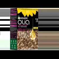 Vopsea de par permanenta fara amoniac 7.13 Beige Dark Blonde Olia, 174ml, Garnier