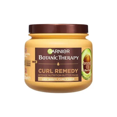 Masca pentru parul uscat ondulat si cret Botanic Therapy Avocado Oil, 340ml, Garnier