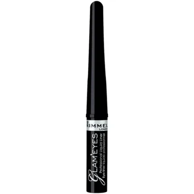 Tus de ochi lichid Glam'Eyes Professional 001 Black Glamour, 3.5ml, Rimmel London