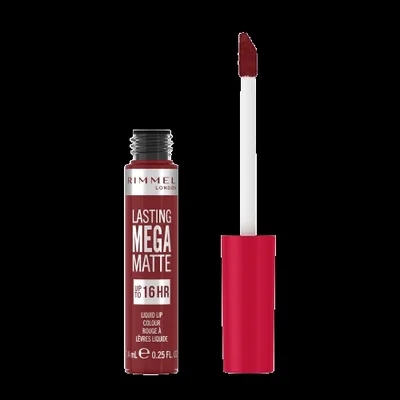 Ruj lichid Lasting Mega Matte 930 Ruby Passion, 7.4ml, Rimmel London ​