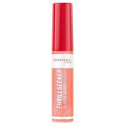 Luciu de buze Thrill Seeker Glassy Gloss 250 Peachy Vibes, 10ml, Rimmel London