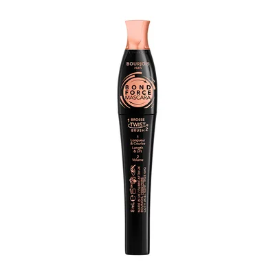 Mascara Twist Up The Volume Bond Force, 01 Black, 8ml, Bourjois