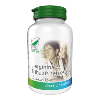 L-arginina si Tribulus Terrestris, 150 capsule, Pro Natura