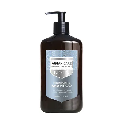 Sampon regenerant cu biotina pentru par uscat sau deteriorat, 400ml, Arganicare
