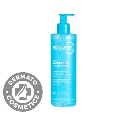 Gel spumant micelar de curatare intens hidratant Hydrabio, 400ml, Bioderma