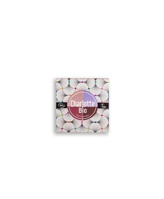 Fard bio pentru pleoape paleta in 4 culori cu Acid Hialuronic si Castravete Luxury, 5.6g, Charlotte Bio