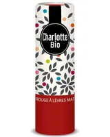 Ruj mat cu unt de shea, ulei de ricin si unt de jojoba Bio Coquelicot, 3.5g, Charlotte Bio