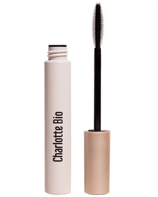 Mascara Bio pentru volum & alungire cu apa de trandafir, ulei de ricin si ceara Maro, 8ml, Charlotte Bio