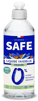 Detergent bio pentru vase cu parfum de migdale fara alergeni, 500ml, Safe