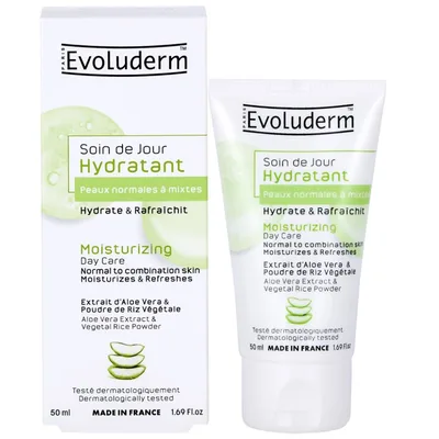 Crema de zi hidratanta pentru ten normal spre mixt, 50ml, Evoluderm
