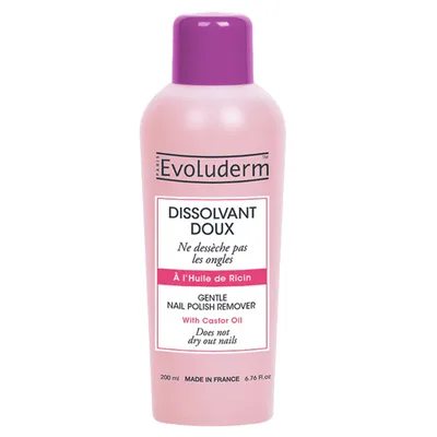 Dizolvant pentru unghii cu ulei de ricin, 200ml, Evoluderm