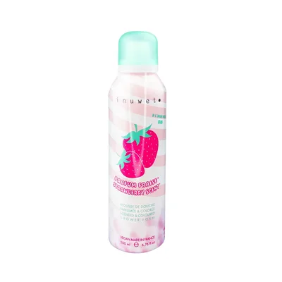 Spuma de baie cu parfum de capsune, 200ml, Inuwet