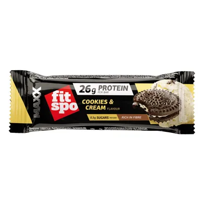 Baton proteic cu biscuiti si frisca Maxx, 75g, FitSpo
