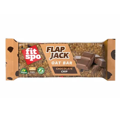 Baton de ovaz cu chocolate chip Flapjack, 80, FitSpo