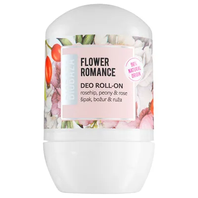 Deodorant natural pentru femei pe baza de piatra de alaun Flower Romance, 50ml, Biobaza