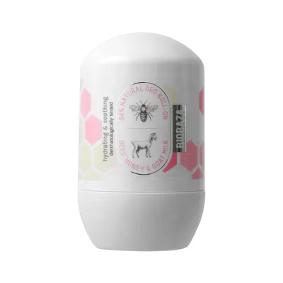 Deodorant roll-on cu extract de miere si lapte de capra, 50ml, Biobaza
