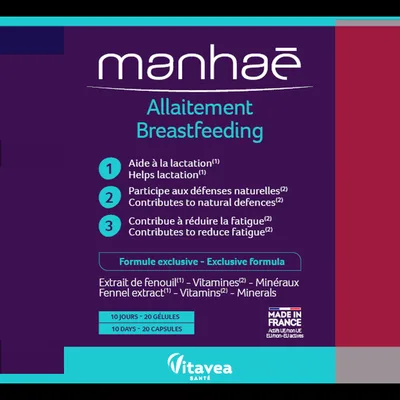 Allaitement, 20 capsule, Manhae