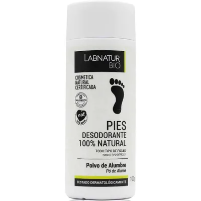 Deodorant natural pentru picioare cu pudra de alaun, 100g, LabNatur