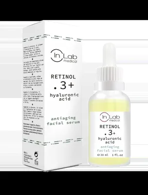 Ser pentru fata concentrat cu 0.3% Retinol si Acid Hialuronic, 30ml, InLab Medical