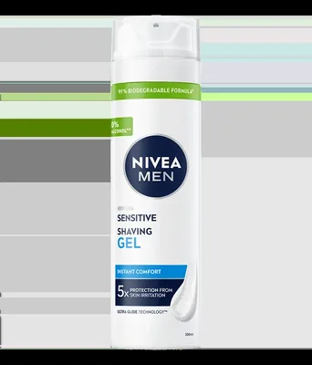 Gel de ras Men Sensitive, 200ml, Nivea