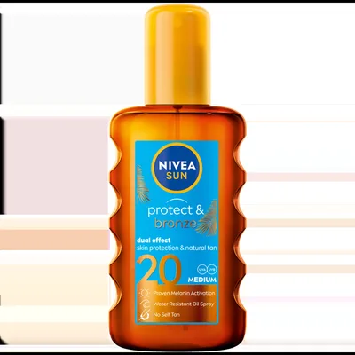 Ulei spray pentru bronzare cu protectie solara SPF20, 200ml, Nivea