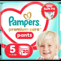 Scutece-chilotel Premium Care Nr.5 12-17 Kg, 20 bucati, Pampers