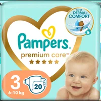 Scutece pentru copii Premium Care, Marimea 3, 5-9 kg, 20 bucati, Pampers