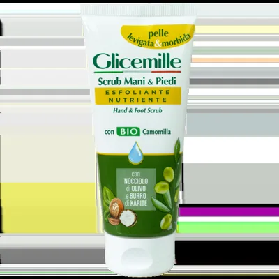 Crema exfolianta cu glicerina si musetel bio pentru maini si picioare, 100ml, Glicemille