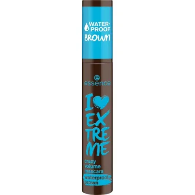 Mascara rezistenta la apa I Love Extreme Crazy Volume Nr. 01 Cozy Brown, 12ml, Essence